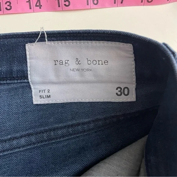 Rag & Bone Men’s Fit 2 Slim Fit Jean Bayview 30x28